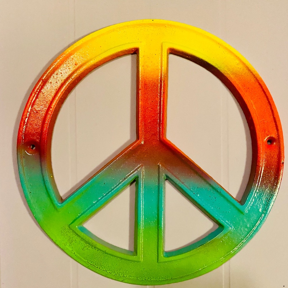 Custom Painted Peace Sign